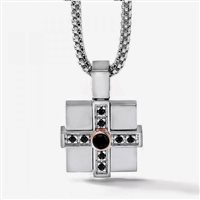 Collana Comete Uomo in Acciaio Zirconia UGL353 - UGL353